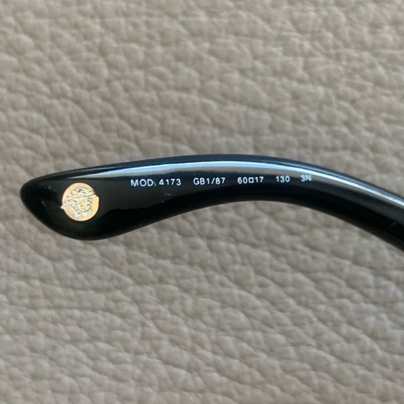Vintage VERSACE SunglassesTimeless Style.Plastic Frame &Versace metallic  accent main image 3